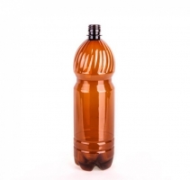 Бутылка ПЭТ 1,5л d=28 мм (коричневая) 100 шт + крышка